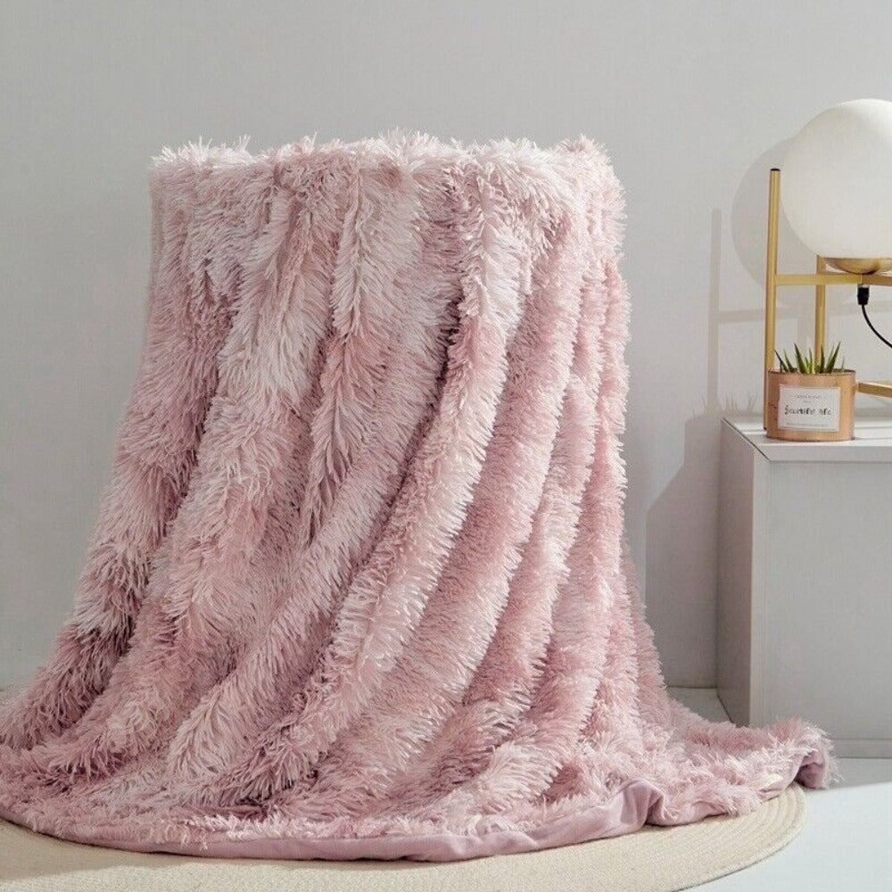 Fiora Blanket Throw - Faux Fur, Reversible Softness 1