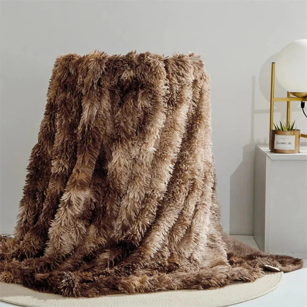Fiora Blanket Throw - Faux Fur, Reversible Softness 4