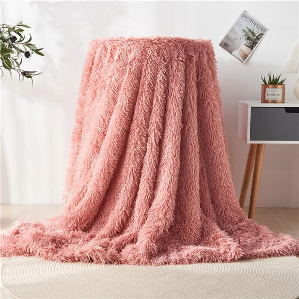 Fiora Blanket Throw - Faux Fur, Reversible Softness 5