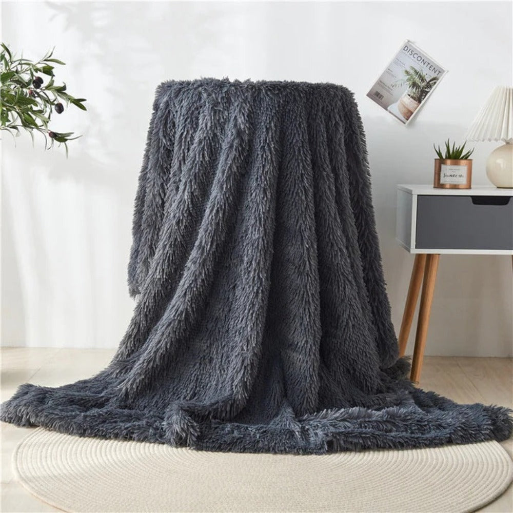 Fiora Blanket Throw - Faux Fur, Reversible Softness 6