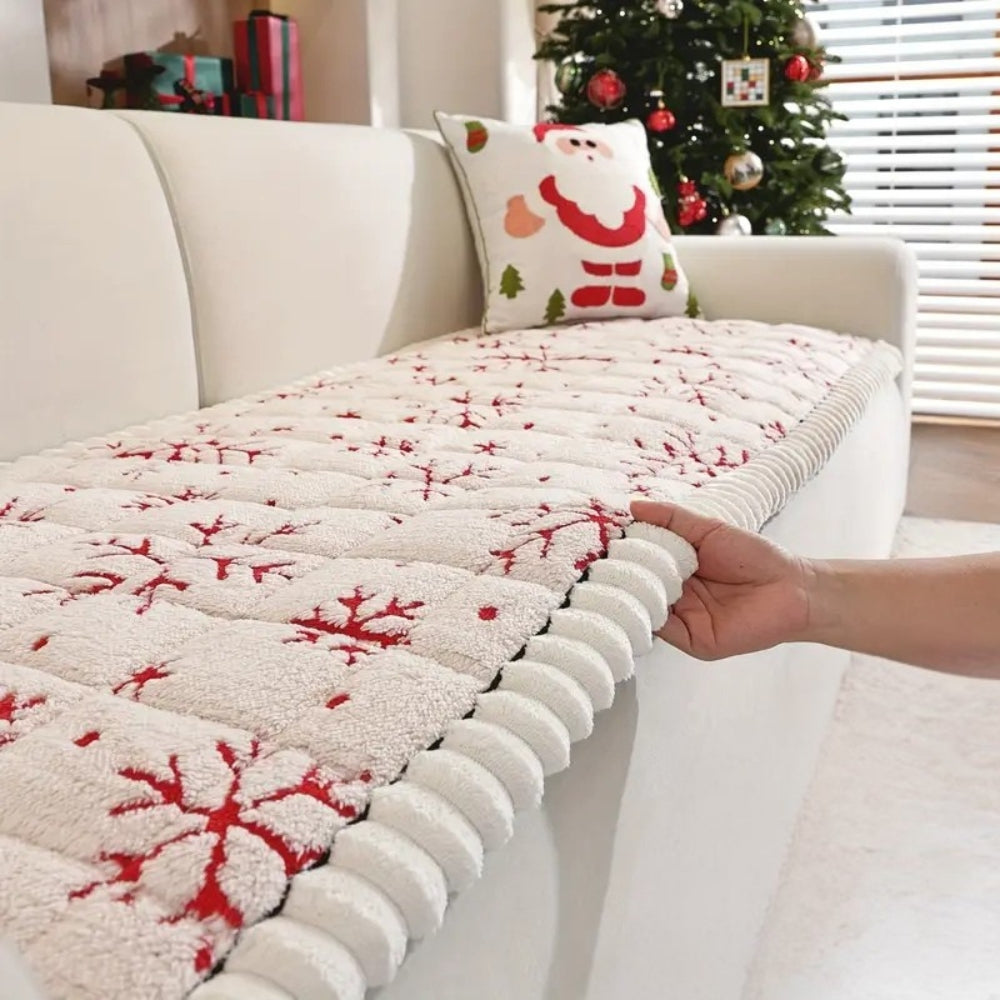 Fiora Sofa Cover - Festive Microfiber, Thickened Cushion for 1-4 Seater and Sectional Sofas 4