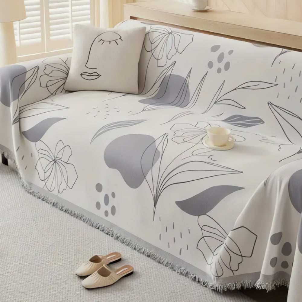 Fiora Sofa Cover - Reversible Microfiber, Pet-Friendly Couch Covers for Dogs 1