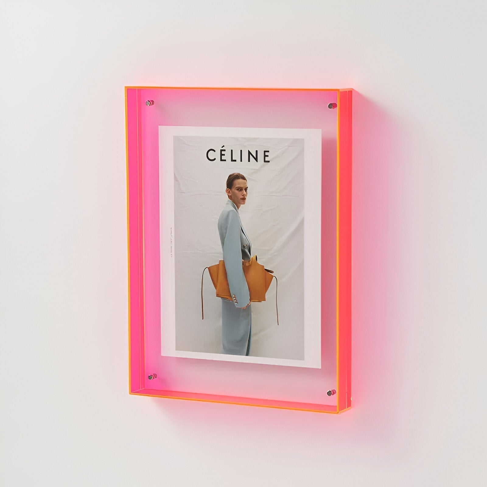 Flectra Photo Frame - Clear Acrylic, Modern Minimalist 0