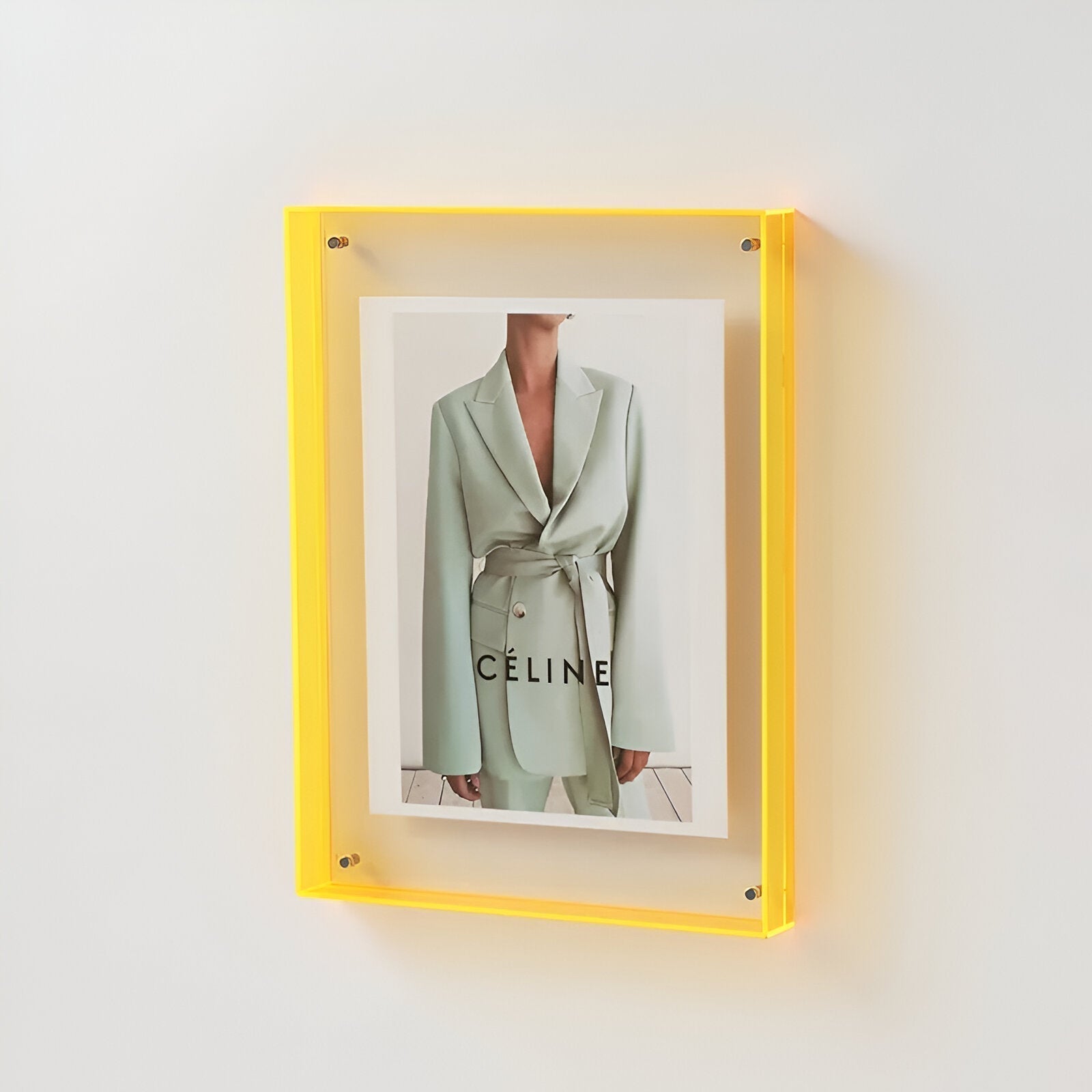 Flectra Photo Frame - Clear Acrylic, Modern Minimalist 9