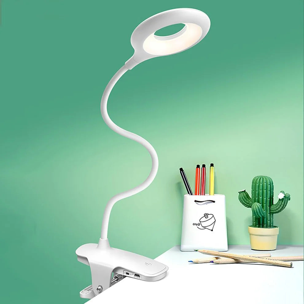 Flectra Reading Lamp for Bed - Dimmable Gooseneck Design, USB Rechargeable 1