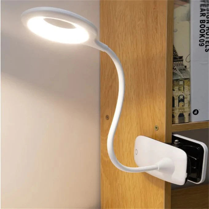 Flectra Reading Lamp for Bed - Dimmable Gooseneck Design, USB Rechargeable 4