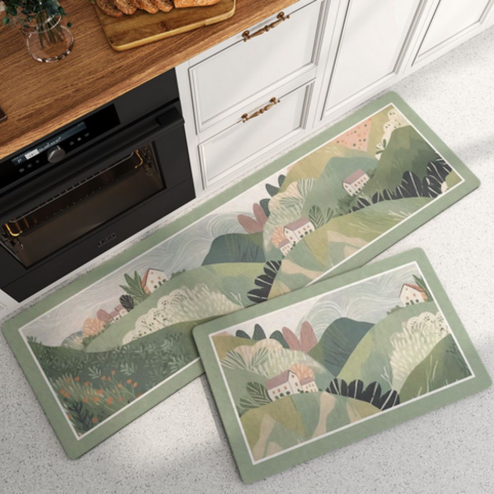 Flora Kitchen Mat - Cushioned, Anti-Fatigue Non-Slip Design 0
