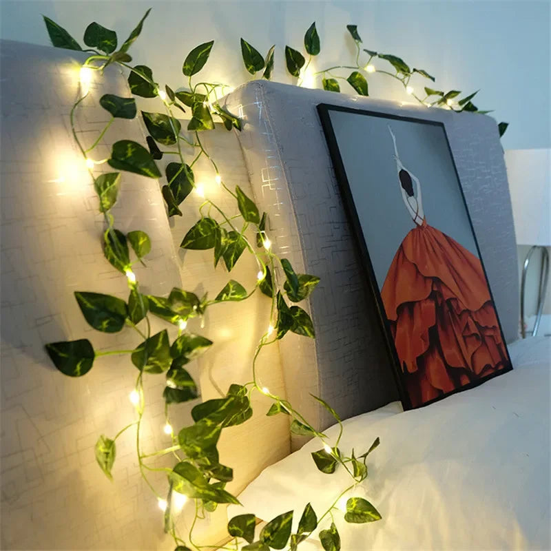 Floria Fairy Lights Garland - Battery Operated, Floral Design 6