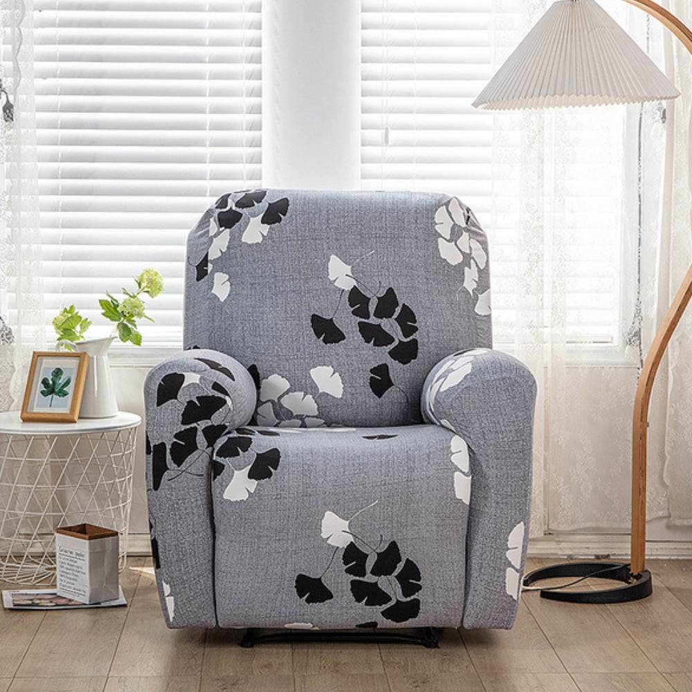 Florin Recliner Cover | Durable Stretch Fabric, Elegant Floral Design 5