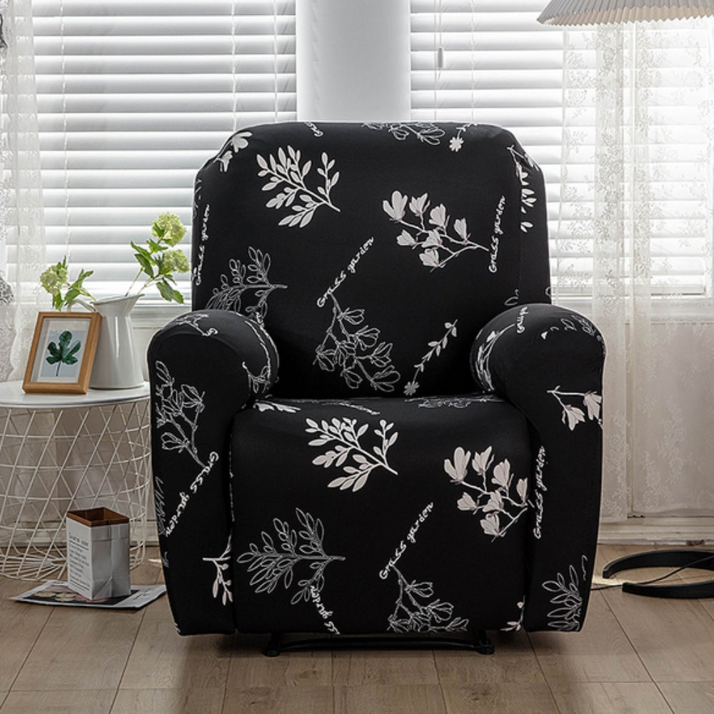 Florin Recliner Cover | Durable Stretch Fabric, Elegant Floral Design 6