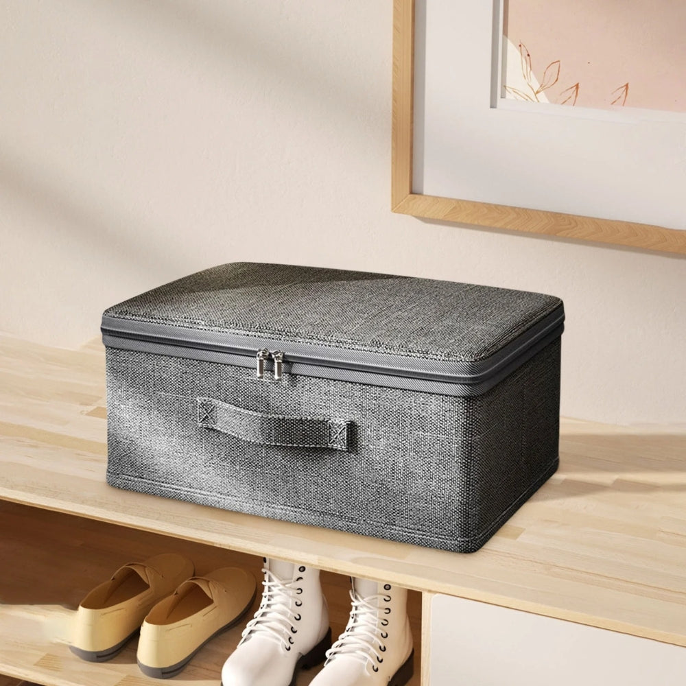 Folio Storage Box - Lightweight Fabric, Foldable Organizer 2