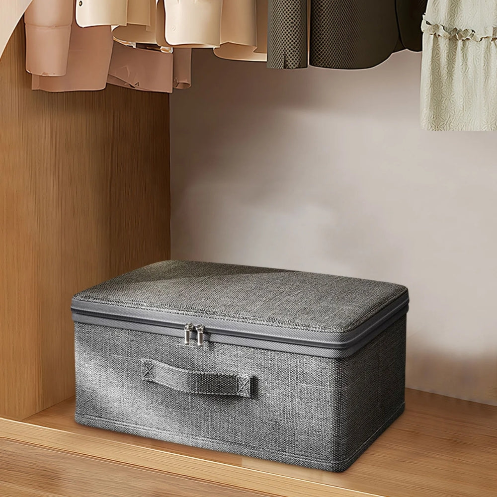 Folio Storage Box - Lightweight Fabric, Foldable Organizer 3