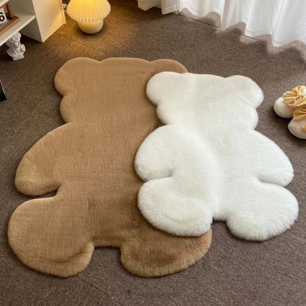 Fuzzy Bear Rug - Soft Microfiber, Washable Area Rug 3