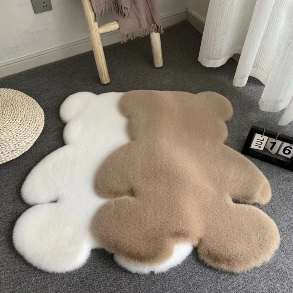 Fuzzy Bear Rug - Soft Microfiber, Washable Area Rug 5
