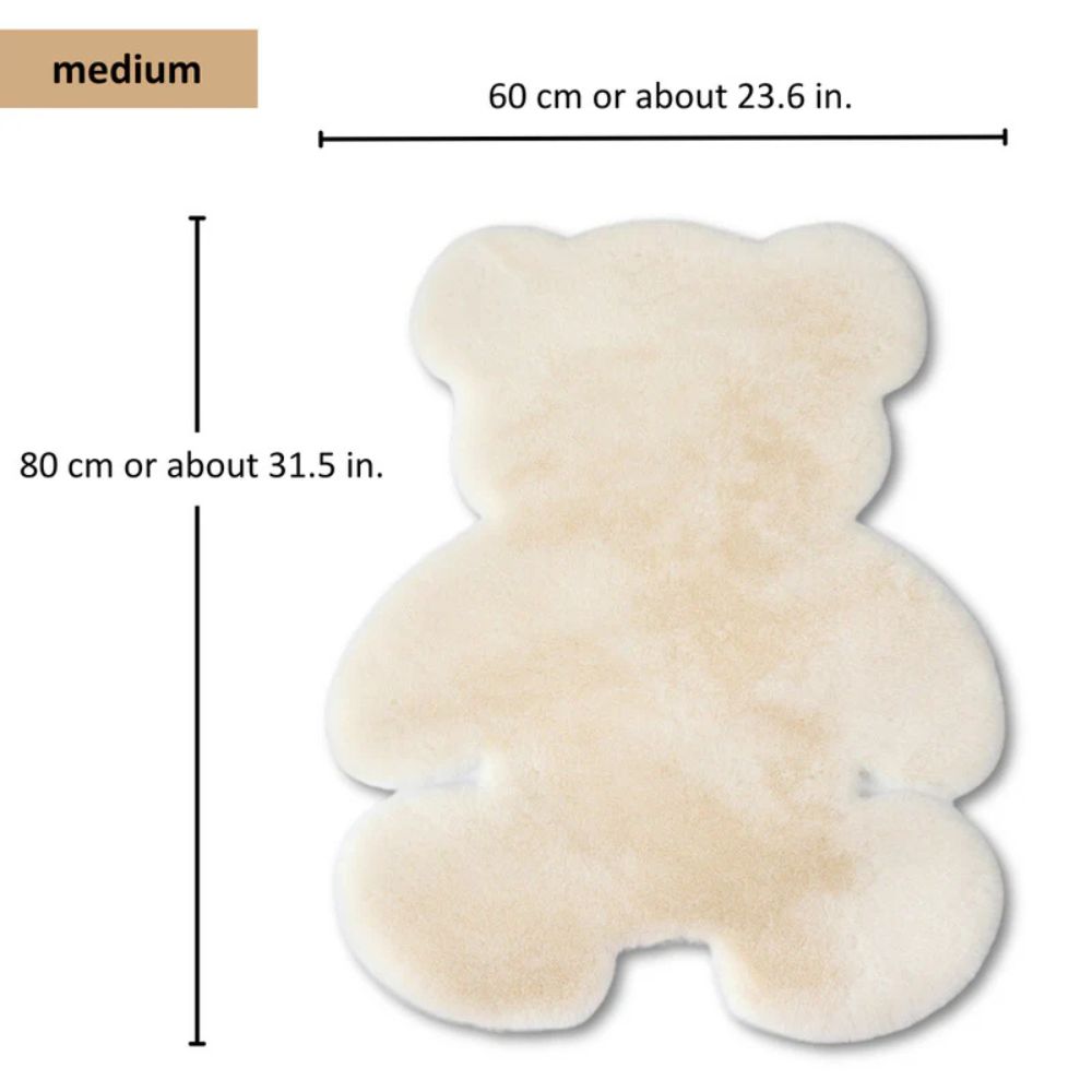 Fuzzy Bear Rug - Soft Microfiber, Washable Area Rug 8