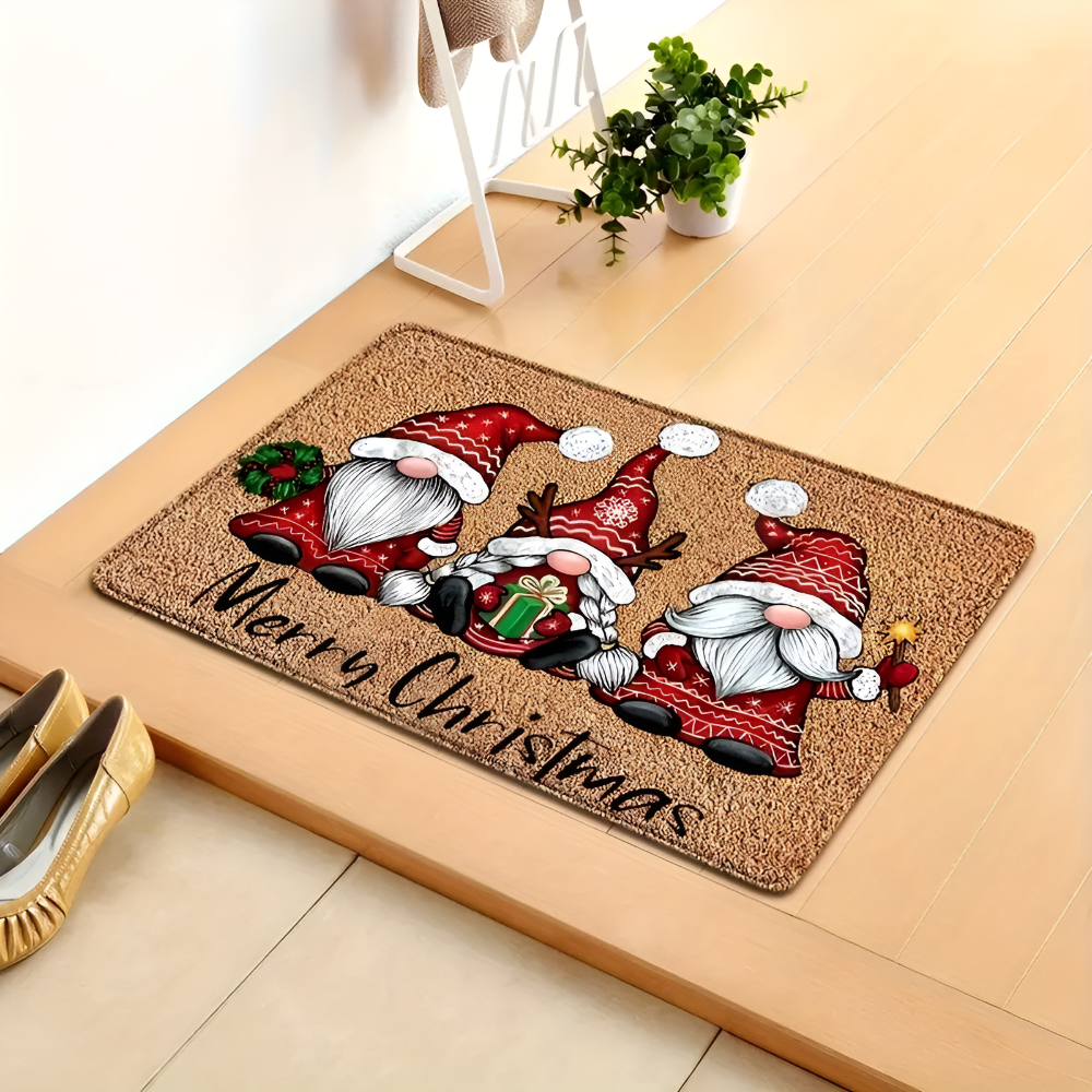 Gala Christmas Door Mat - Festive Gnome Design, Non-Slip 2