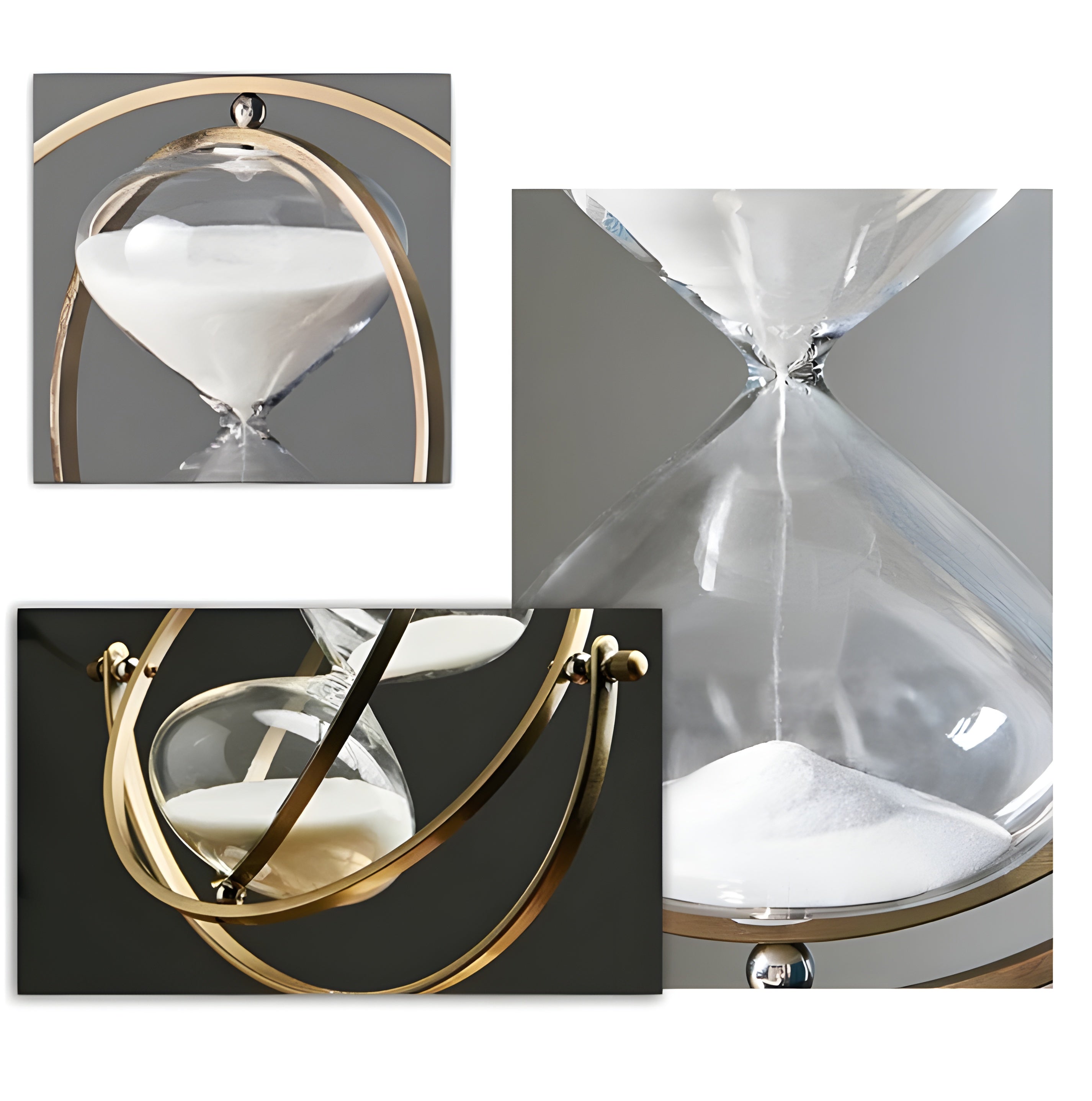 GleamHour Hourglass Sand Timer - Brass Frame, 30 Minute Measurement 7