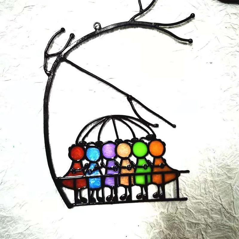 Gleisa Crystal Suncatcher - Handmade Glass with Rainbow Reflections 4