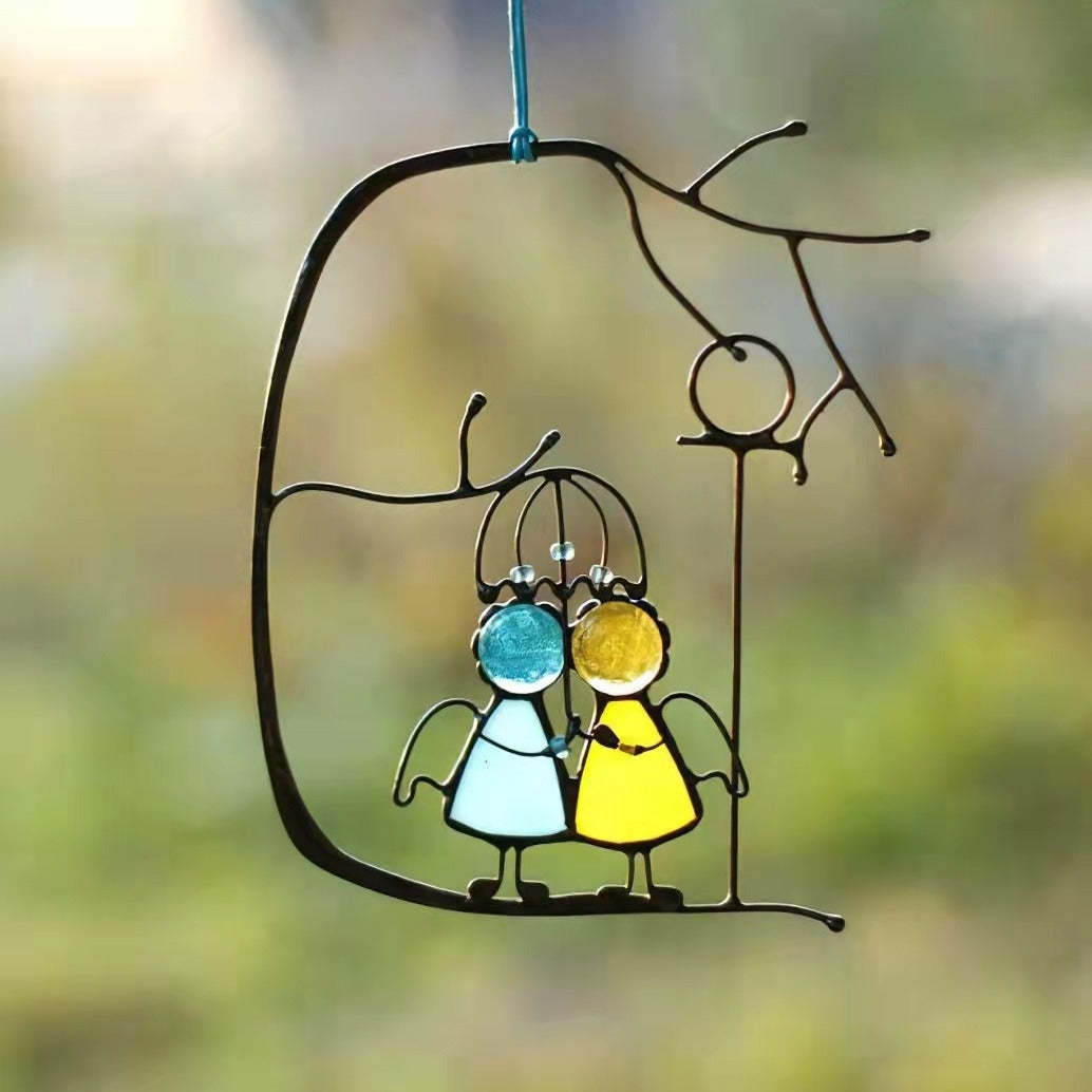 Gleisa Crystal Suncatcher - Handmade Glass with Rainbow Reflections 8
