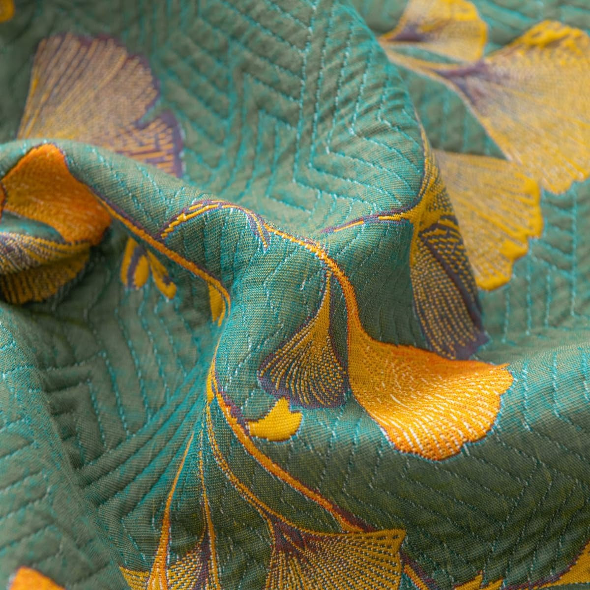 Glenna Coverlet - Reversible Jacquard Floral Cotton Blend 3