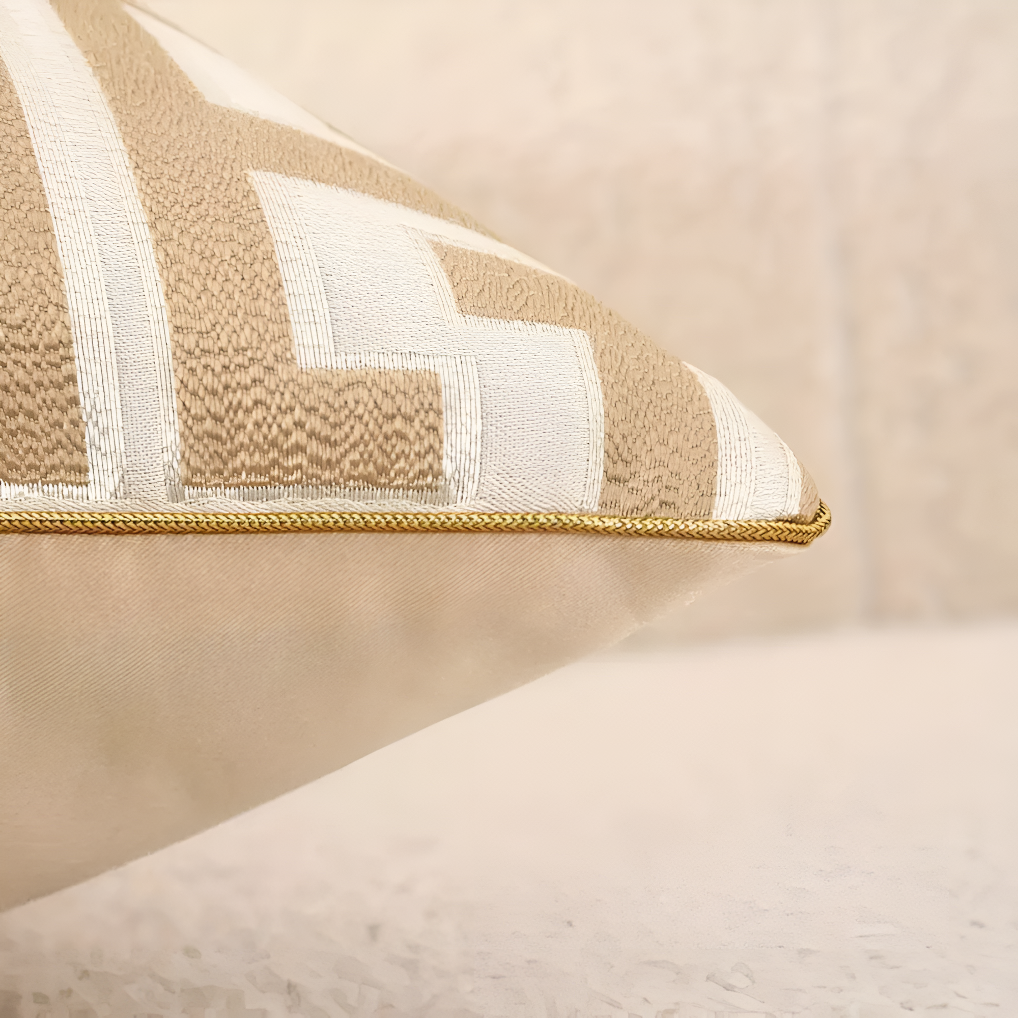 Glimmer Cushion Cover - Chenille and Velvet, Elegant Design for Sofa and Couch 6