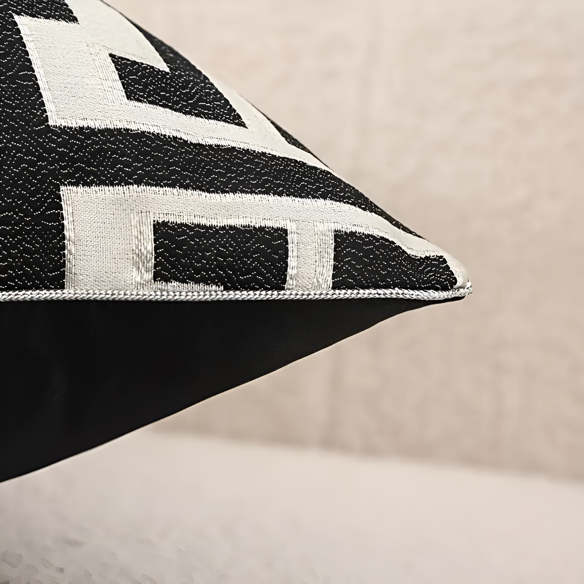 Glimmer Cushion Cover - Chenille and Velvet, Elegant Design for Sofa and Couch 8