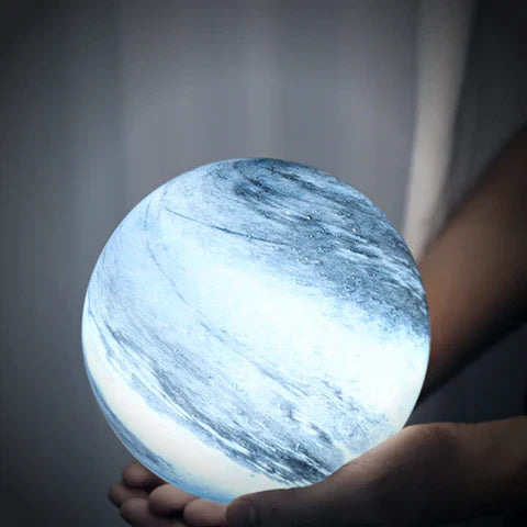 Glint Table Lamp - Glass Look, Swirl Pattern LED, Adjustable Colour Temperature 2