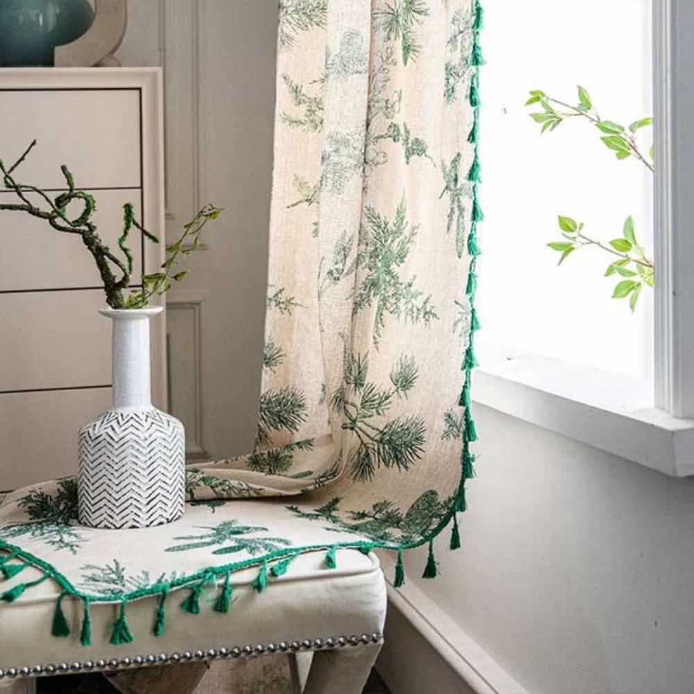 Grove Linen Curtain - Cotton-Linen Blend, Semi-Blackout for Living Room 3