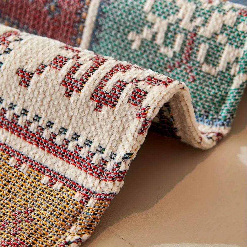 Grove Sofa Cover - Reversible Chenille, Bohemian Style 1