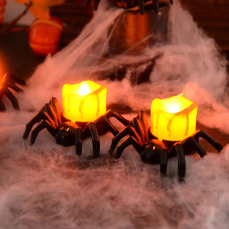 Hallowen Candle Holder - Pumpkin Design, Flameless LED Light 4