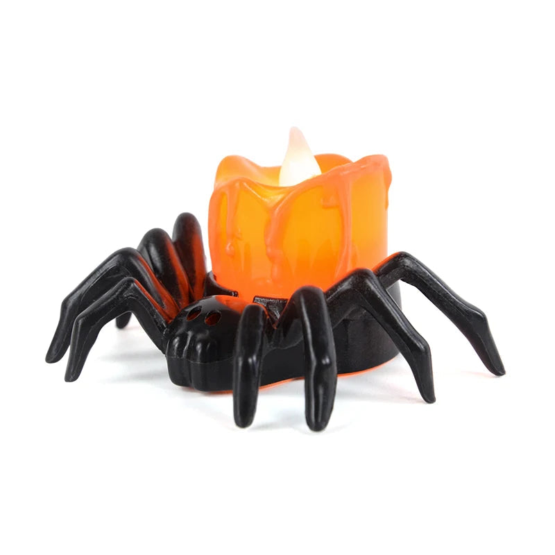 Hallowen Candle Holder - Pumpkin Design, Flameless LED Light 5