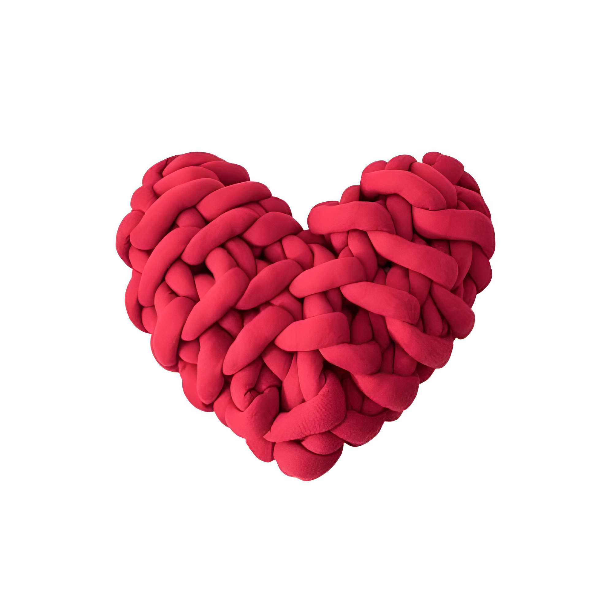 Harmony Heart Cushion - Handmade Cotton, Plush Design 12