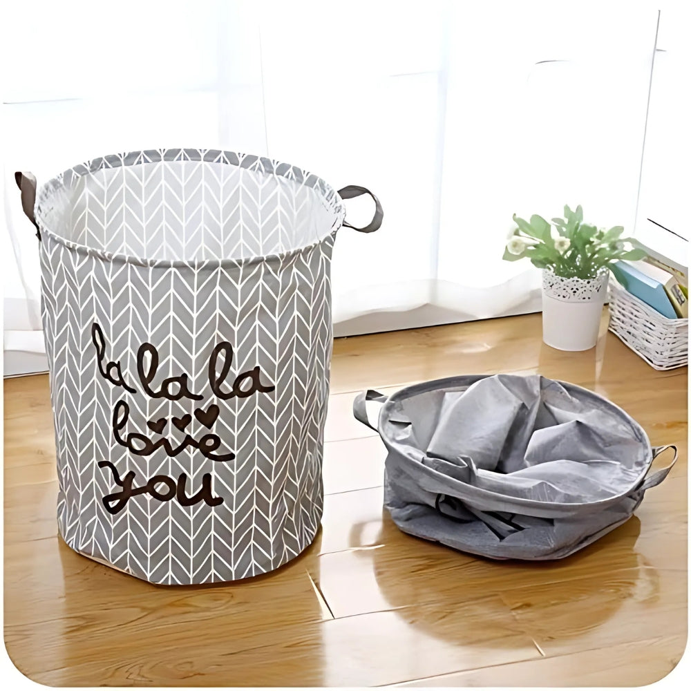 Haven Collapsible Laundry Basket - Durable Polyester, Foldable Design 2