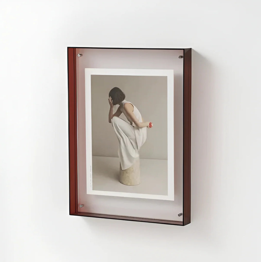 Helix Acrylic Photo Frame - Transparent Minimalist Design, Versatile Display 6