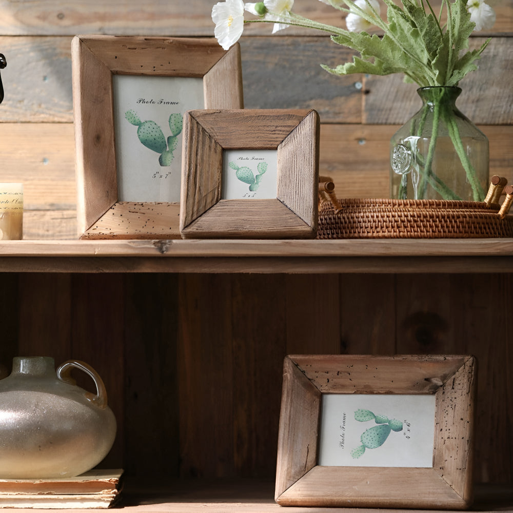 Heritage Picture Frames - Solid Wood, Rustic Design 1