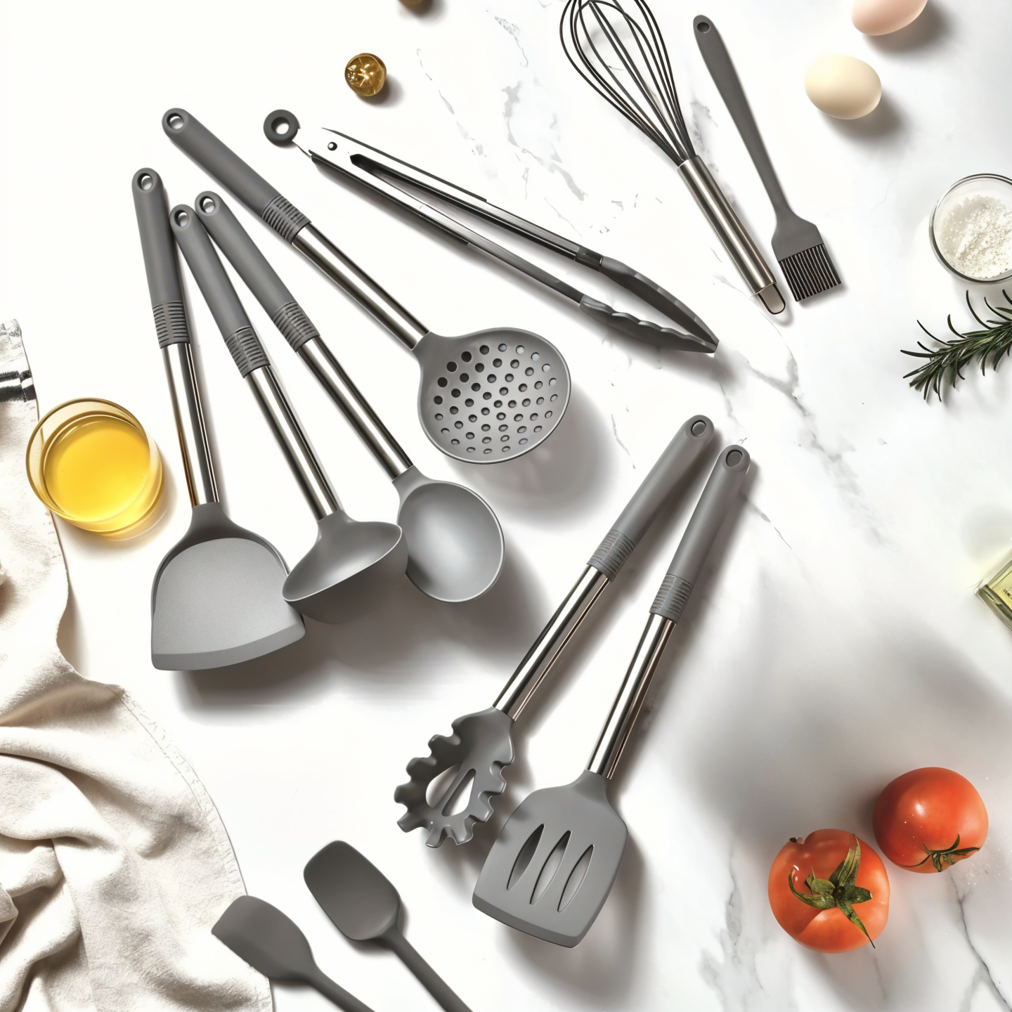 SilicoChef Set – Silicone Kitchen Utensils – Complete Cooking Set