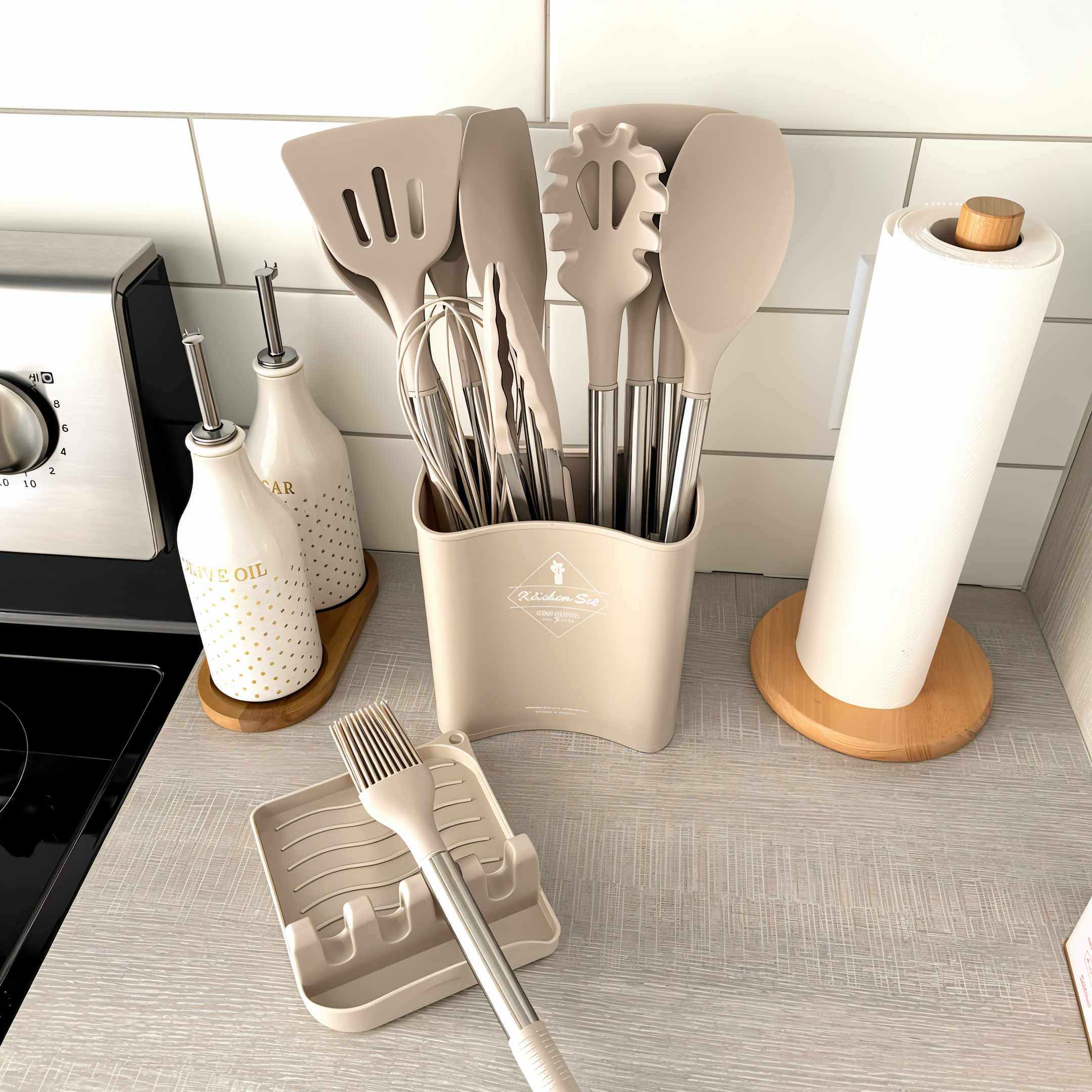 SilicoChef Set – Silicone Kitchen Utensils – Complete Cooking Set