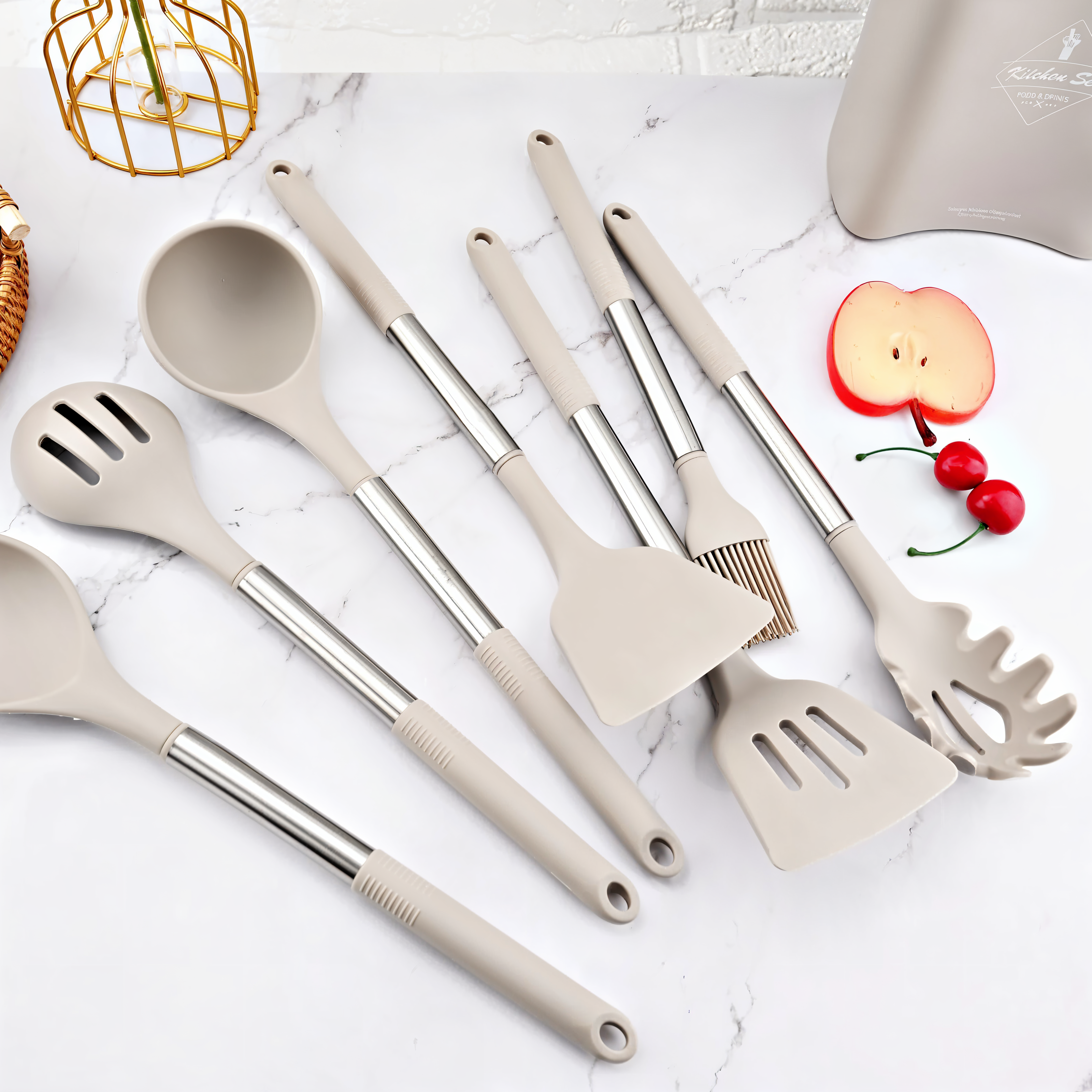 SilicoChef Set – Silicone Kitchen Utensils – Complete Cooking Set