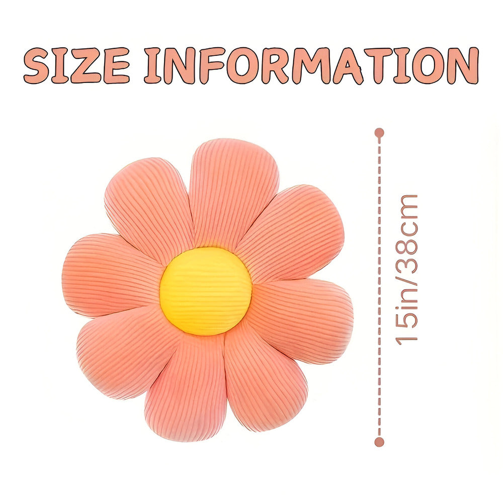 BloomSoft Cushion - Decorative Cushion - Floral Shape - Plush Comfort Accent