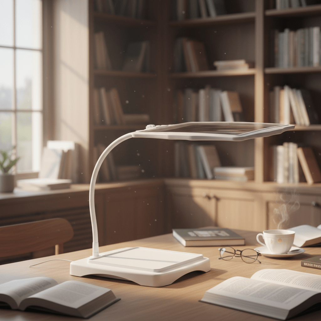 Horizon Magnifying Desk Lamp - LED Light, 3x Magnification 4
