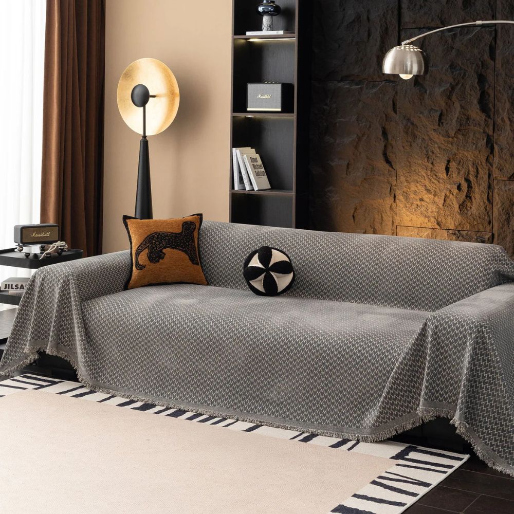 Horizon Sofa Cover - Chenille, Zigzag Design 5
