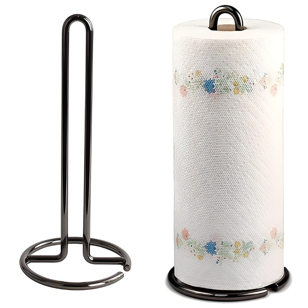 Indigo Iron Tissue Paper Holder - Durable One-Handed Use 2