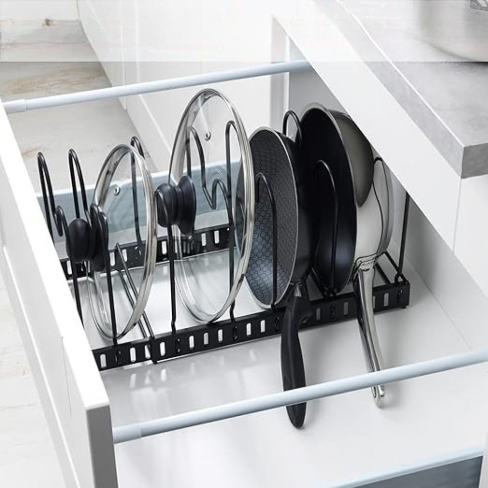 Ironclad Kitchen Rack - Adjustable Iron Utensil Holder 1