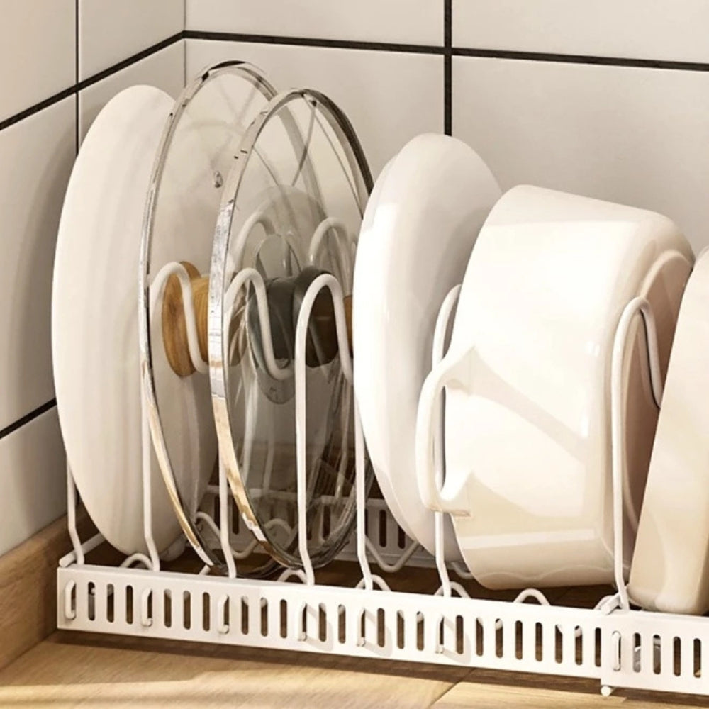 Ironclad Kitchen Rack - Adjustable Iron Utensil Holder 2