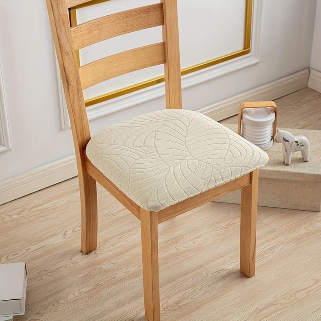 Jade Dining Chair Covers - Stretch Jacquard Fabric, Elegant Design 0