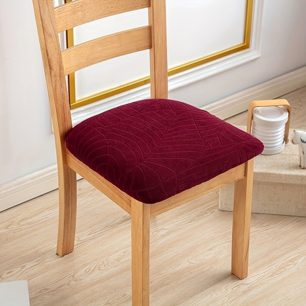 Jade Dining Chair Covers - Stretch Jacquard Fabric, Elegant Design 10