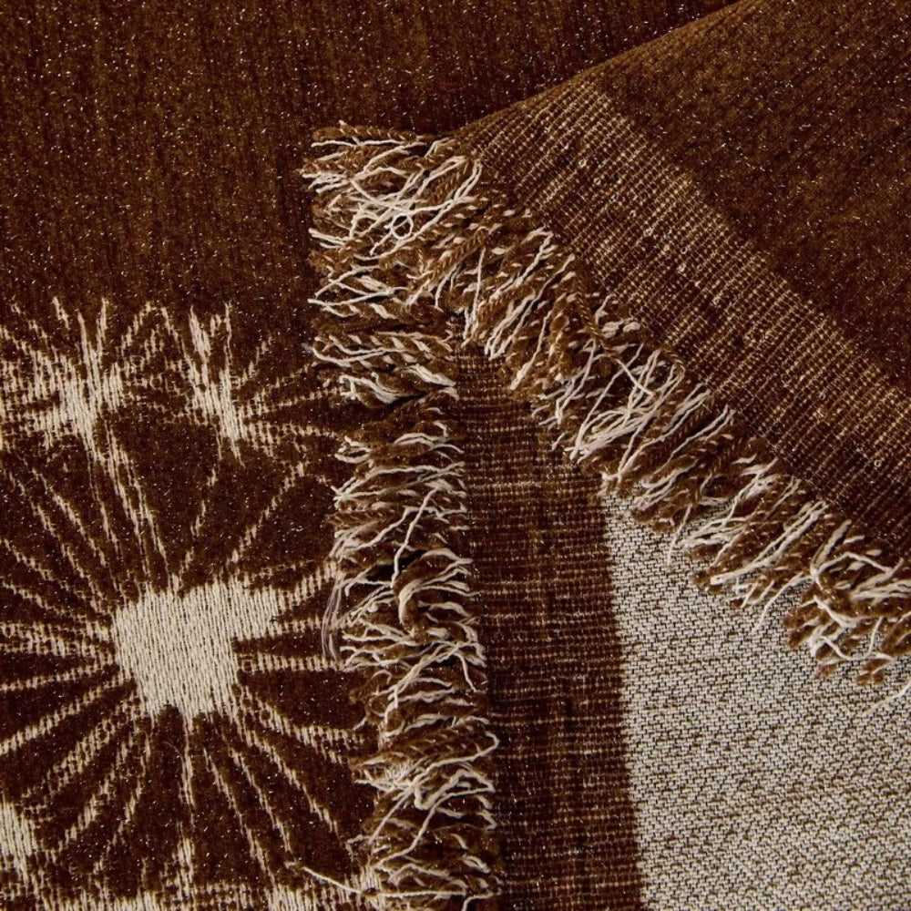 Jasmine Sofa Cover - Soft Microfiber, Japandi Dandelion Print 8