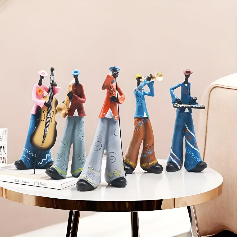 Jovial Figurine - Premium Resin, Abstract Music Design 1