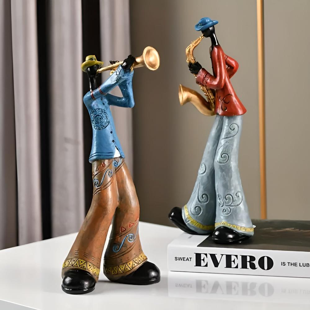 Jovial Figurine - Premium Resin, Abstract Music Design 2
