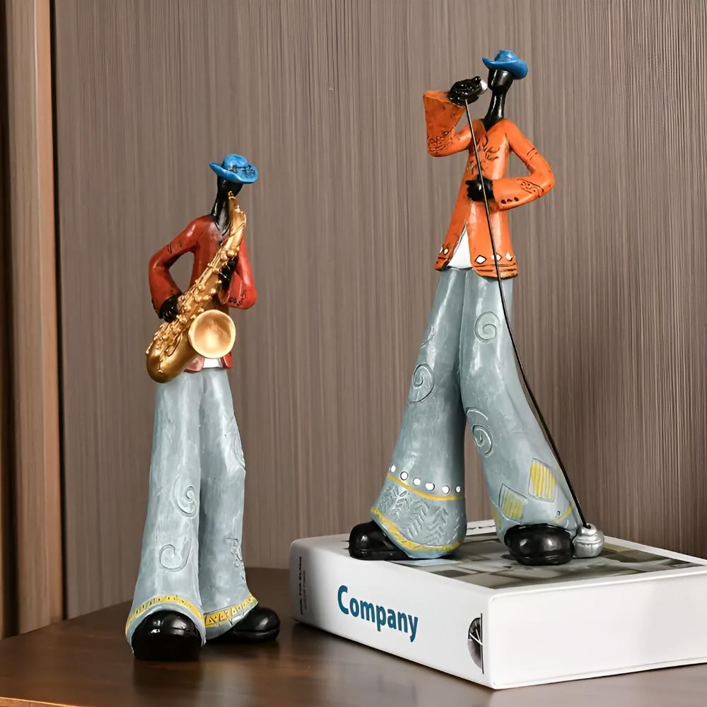 Jovial Figurine - Premium Resin, Abstract Music Design 6